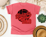 Rangers Volleyball Dad graphic tee in Watermelon