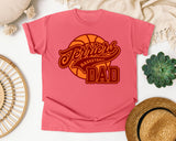 Terriers Basketball Dad graphic tee in Watermelon