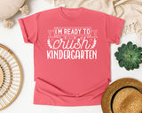 I'm Ready To Crush Kindergarten White graphic tee in Watermelon