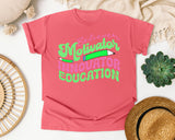 Believer Motivator Innovator Educator graphic tee in Watermelon