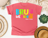 Bruh We Back Back To School graphic tee in Watermelon