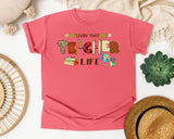 Livin That Teacher Life graphic tee in Watermelon