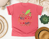 Best Teacher Ever Apple graphic tee in Watermelon