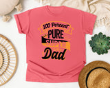 100 Percent Pure Super Dad White 2 graphic tee in Watermelon