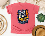 Grill Dad Legend Black 2 graphic tee in Watermelon