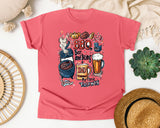 BBQ Beer And Being A Dad My Three Talents Grey 2 graphic tee in Watermelon