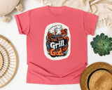Dad Bod Grill God Brown 2 graphic tee in Watermelon