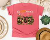 So God Made A Dad graphic tee in Watermelon