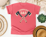 Lumberjack Dad graphic tee in Watermelon