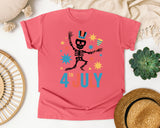 4th July Grey 2 graphic tee in Watermelon