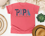 Papa If He Can't Fix It No One Can Grey graphic tee in Watermelon