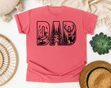 Dad Outdoors Scene graphic tee in Watermelon