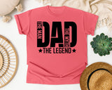 Dad The Man The Myth The Legend White 2 graphic tee in Watermelon