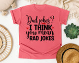Dad Jokes I Think You Mean Rad Jokes graphic tee in Watermelon