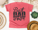 Best Dad Ever White 4 graphic tee in Watermelon