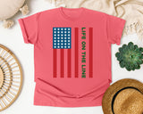 Life On The Line graphic tee in Watermelon