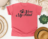 I Love My Dad Grey 2 graphic tee in Watermelon