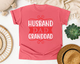 Husband Dad Granddad Red 2 graphic tee in Watermelon