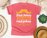 Dad Jokes You Mean Rad Jokes White graphic tee in Watermelon