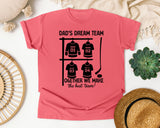 Dad's Dream Team graphic tee in Watermelon