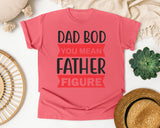 Dad Bod You Mean Father Figure Red graphic tee in Watermelon