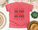 Dad Jokes You Mean Rad Jokes Red 2 graphic tee in Watermelon