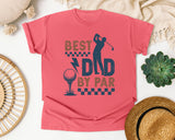 Best Dad By Par Grey graphic tee in Watermelon