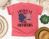 American Girly Red White And Fabulous graphic tee in Watermelon