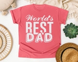 World's Best Dad White graphic tee in Watermelon