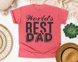 World's Best Dad White 2 graphic tee in Watermelon