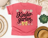 Kindergarten Script Daisy Bow Graphic Tee graphic tee in Watermelon
