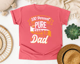 100 Percent Pure Super Dad White graphic tee in Watermelon