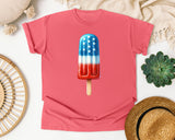 Patriotic Popsicle Red graphic tee in Watermelon