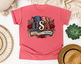 USA 250 Years Of Freedom graphic tee in Watermelon