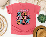 Sixth Grade Crew graphic tee in Watermelon