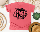Hello Ninth Grade graphic tee in Watermelon