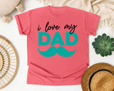 I Love My Dad Grey graphic tee in Watermelon