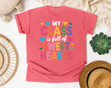 My Class Is Full Of Sweethearts graphic tee in Watermelon