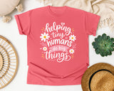 Helping Tiny Humans Do Big Things Daisy graphic tee in Watermelon