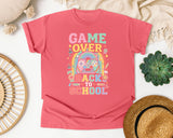 Game Over Back To School Rainbow graphic tee in Watermelon