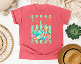 Lesson Plan Beach Repeat graphic tee in Watermelon