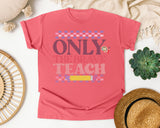 Only The Brave Teach graphic tee in Watermelon