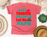 My Favorite People Call Me Papa Brown graphic tee in Watermelon