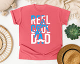 Reel Cool Dad White 4 graphic tee in Watermelon