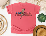 America Grey 2 graphic tee in Watermelon