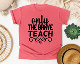 Only The Brave Teach Bold graphic tee in Watermelon