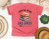 I Keep All Of My Dad Jokes In A Dad-A-Base graphic tee in Watermelon