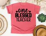 One Blessed Teacher Bold graphic tee in Watermelon
