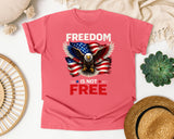Freedom Is Not Free Black graphic tee in Watermelon