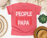 My Favorite People Call Me Papa White graphic tee in Watermelon